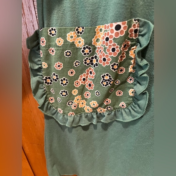 EUC Full Tilt Olive Green Floral Mini Skater Dress 2010’ish from Tilly’s - Picture 16 of 16